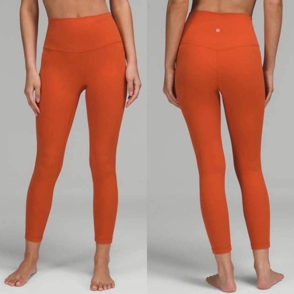 NWT lululemon align pant 25” sz 4 canyon orange